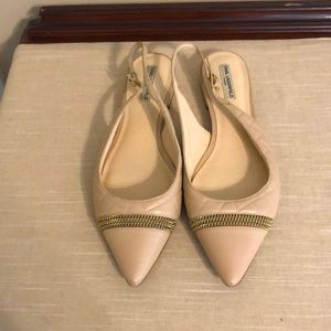 Karl Lagerfeld sling-back flats